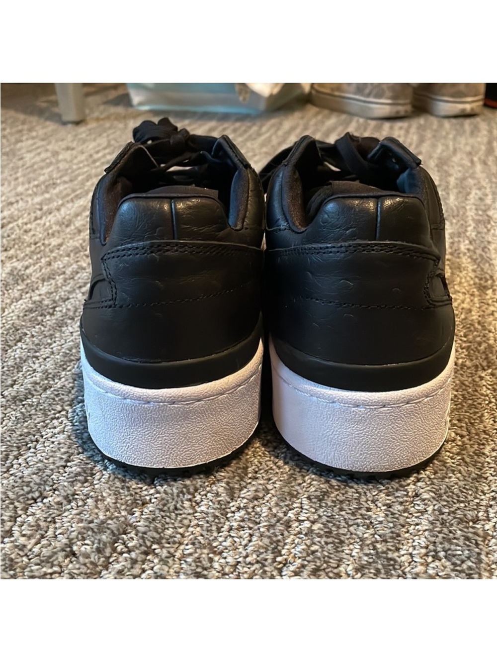 Adidas Forum Black Gold Leather Platform Bold Sneaker size 9 - Picture 4 of 7